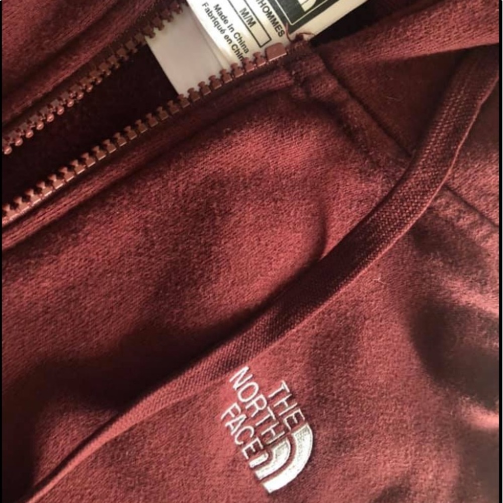 North face zip up hoodie